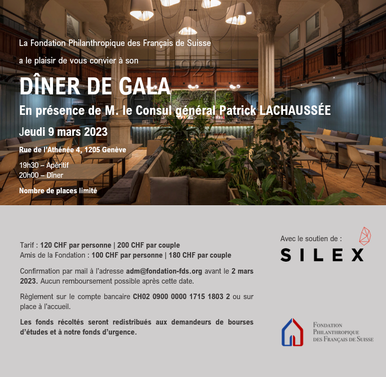 FPFS - Invitation diner gala 9 mars 2023